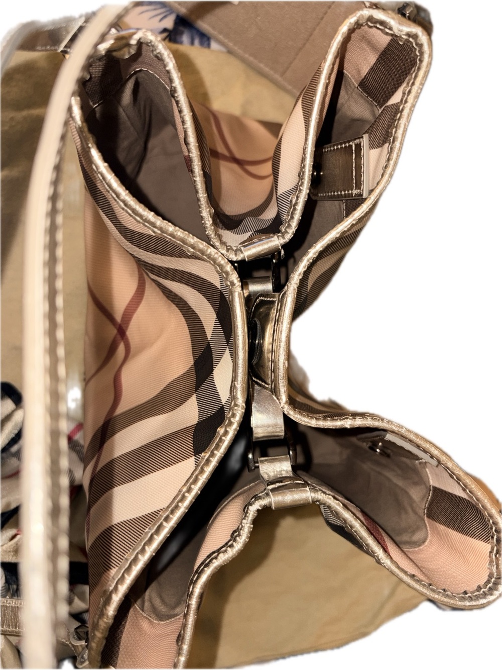 Burberry Shoulder Bag with Scarf Accent - Picture 6 of 15